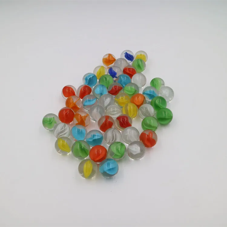 Nice quality kids toy round crystal clear glass marbles