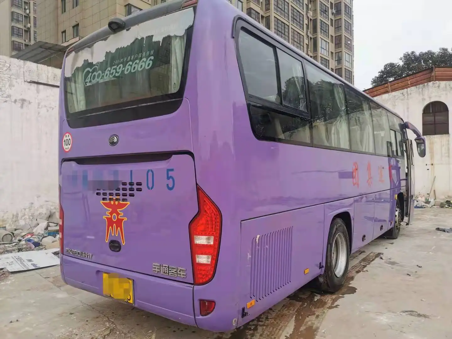 Универсальный бренд 2016 года 39 мест подержанные автобусные YC6J245-42 с высококачественным дизельным автобусом 400000 км евро IV CN;FUJ дизель ручной