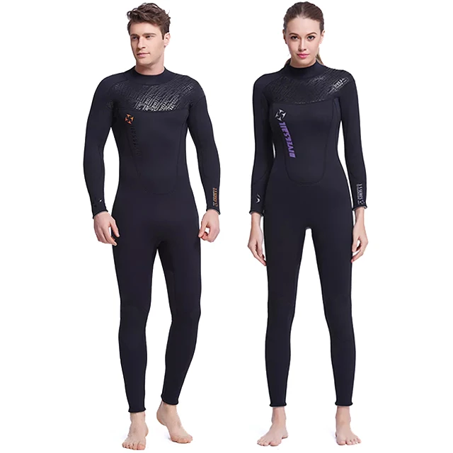 Гидрокостюм 3 мм для мужчин и женщин, неопреновый утолщенный теплый гидрокостюм, цельный костюм для глубокого Снорклинга и серфинга