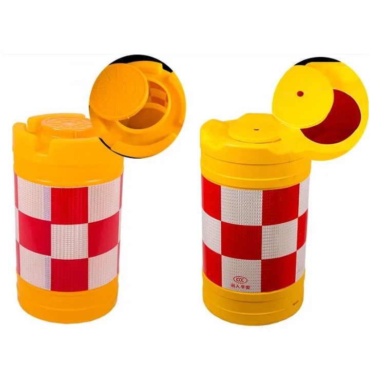 
 China Manufacturer Highway PE material Road Safety Drum Crash Barrier water filled anti-bump security crash barrier  