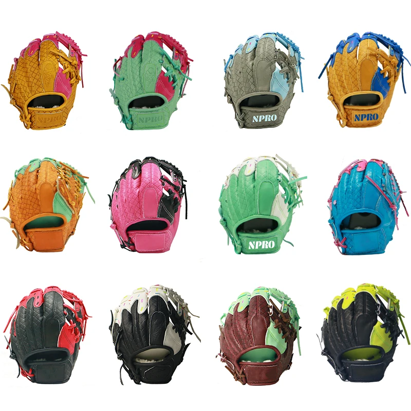 New innovation custom 12.75 inch icecream style kip leather baseball glove first base baseball glove lefty