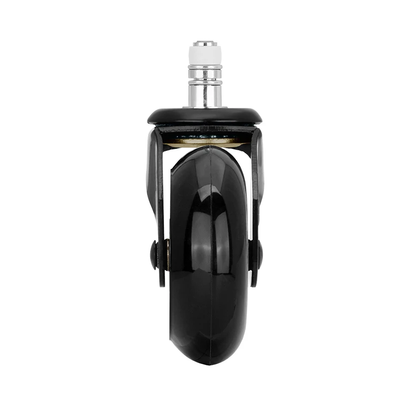 Universal 3 Inch PU Office Chair Furniture Caster Swivel Wheels Office Chair Caster Wheels with Mute Inserts Installation