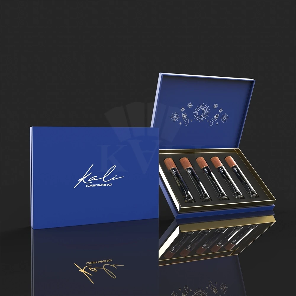 Large Magnetic 4 5 6 8 Bottles Cosmetic Skincare Serum Syringe Concentrate Box Luxury enzyme Supplement Box Spray Bottle Package