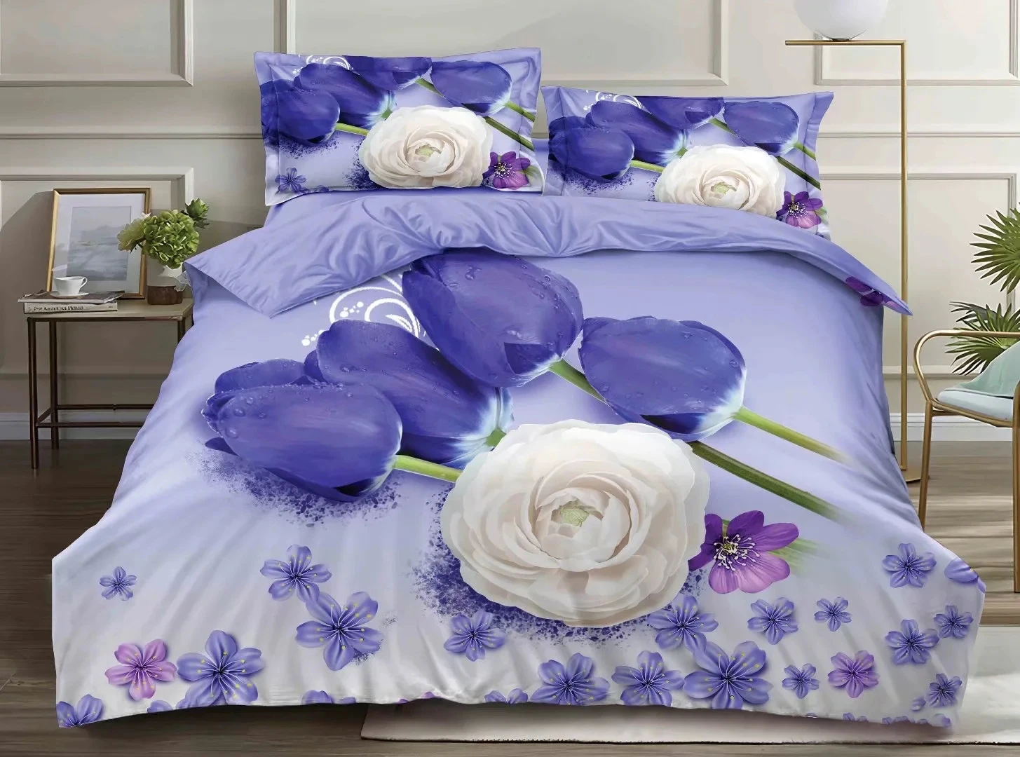 Best Selling 3d  Digital Printing bedding set Microfiber Quilt Cover Bed Sheet Set Comforter Duvet Cover Set