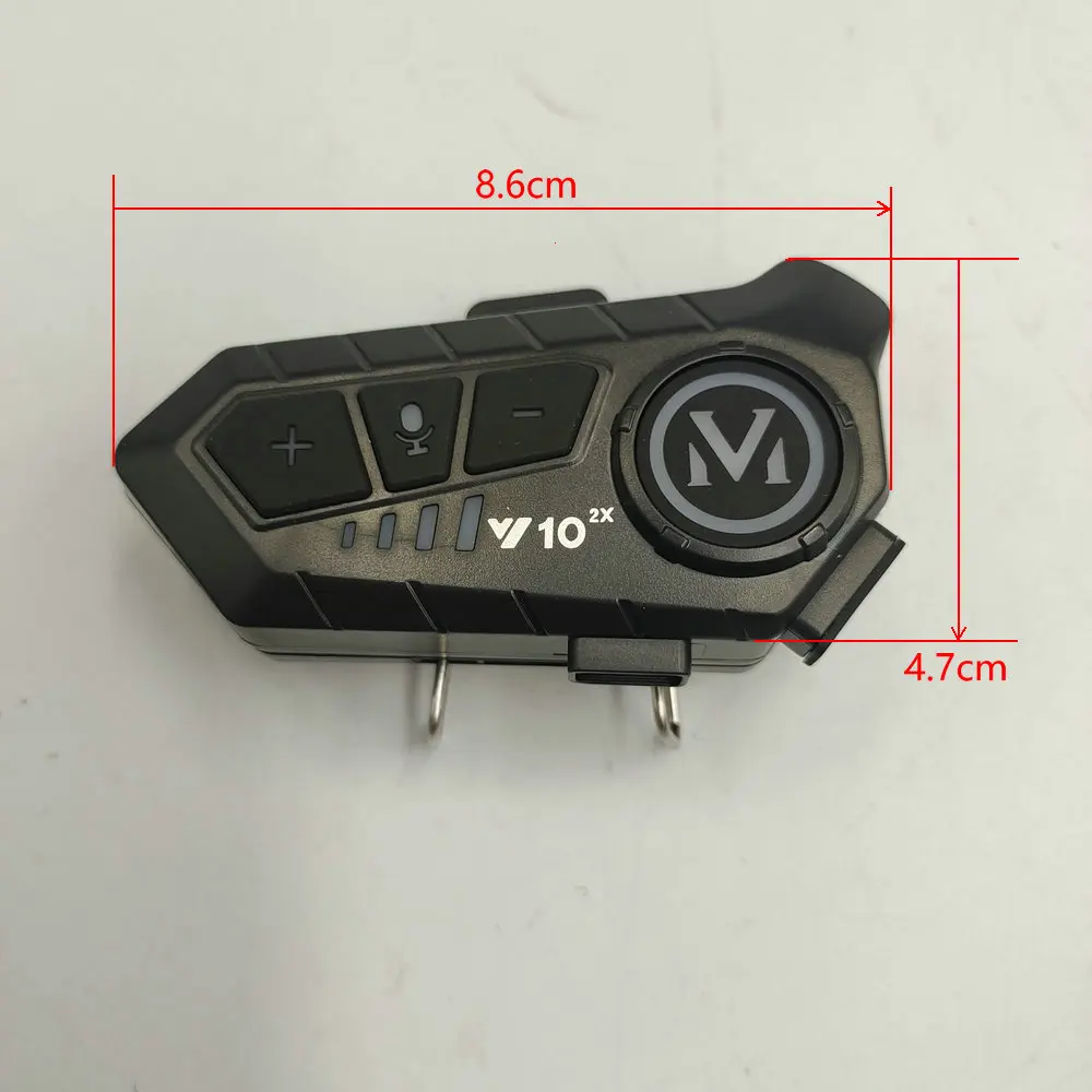 Y10-2x Intercom Version Bluetooth Earphones Motorcycle Bluetooth Subwoofer Earphones