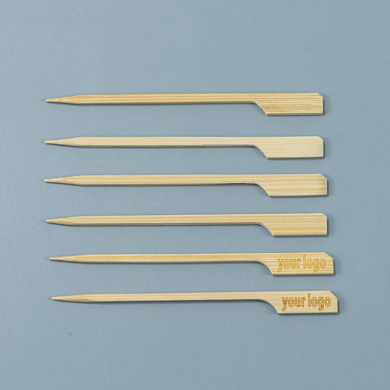 30cm teppo bamboo skewer stick with custom logo