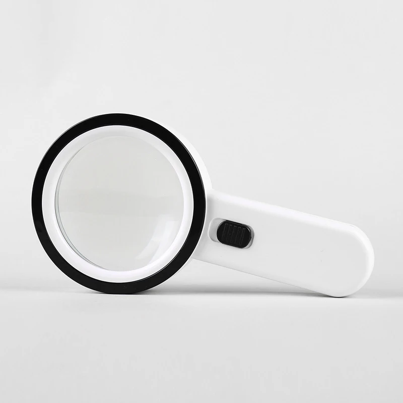 Multipurpose Double layer optical 30x enlarge 12 led magnifying glasses magnifying glass led light