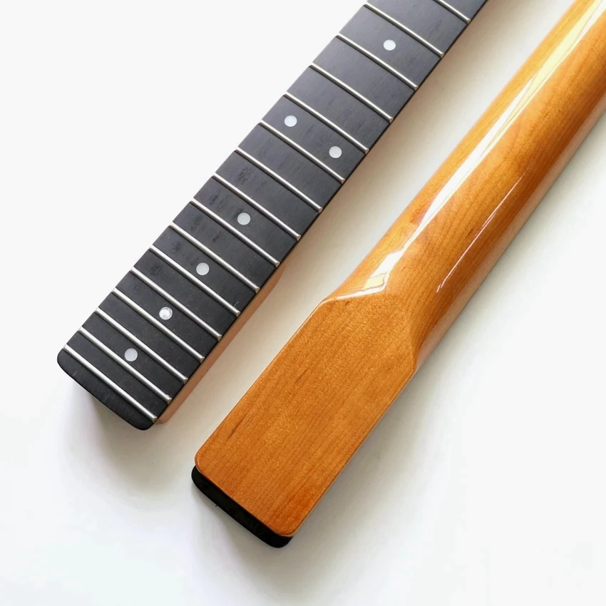 Гитарный горлышко для 25 5 гитары с черным деревянным грифом и костяным орехом