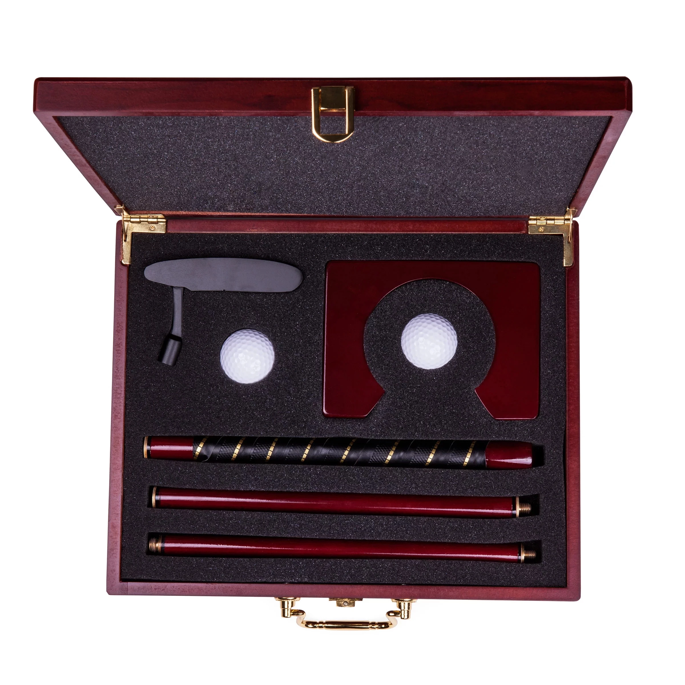 Caiton Best Golf Putter Set Wooden Ball Case Golf Business Gift Fashion Golf Wooden Box