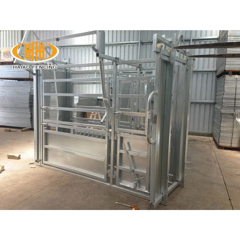Factory supply galvanized portable sheep goat livestock farm cattle crush design