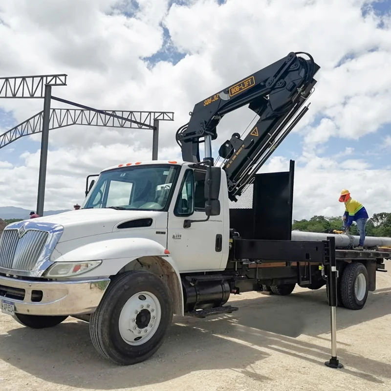 Customizable Bob-Lift Folding Boom Mini 6 Ton Knuckle Mounted Truck Crane Hot Sq6.3za4