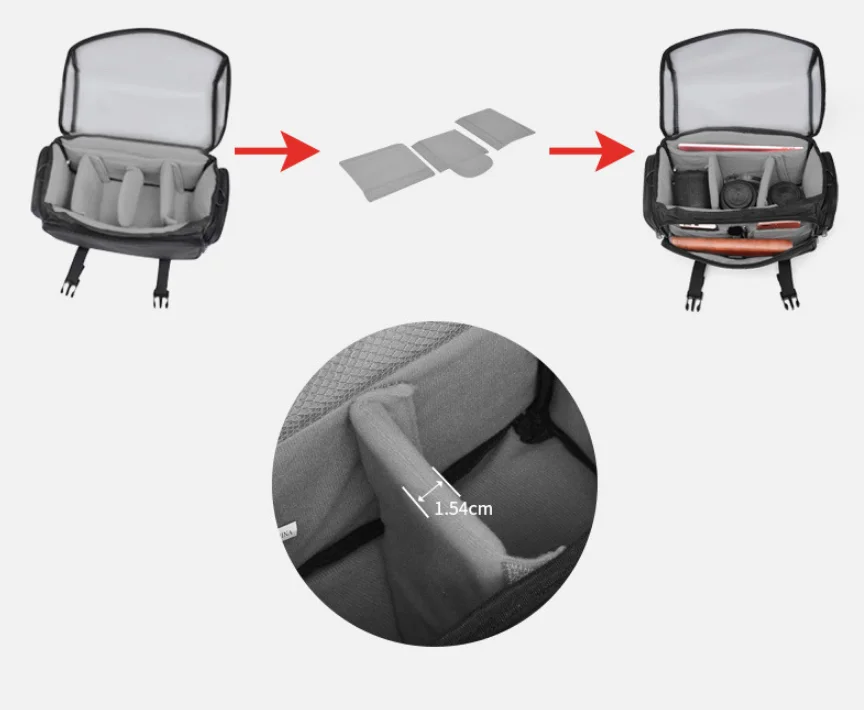 Multifunctional DSLR camera Shoulder design bag Waterproof camera bags for photography  Easy to carry compartment bag