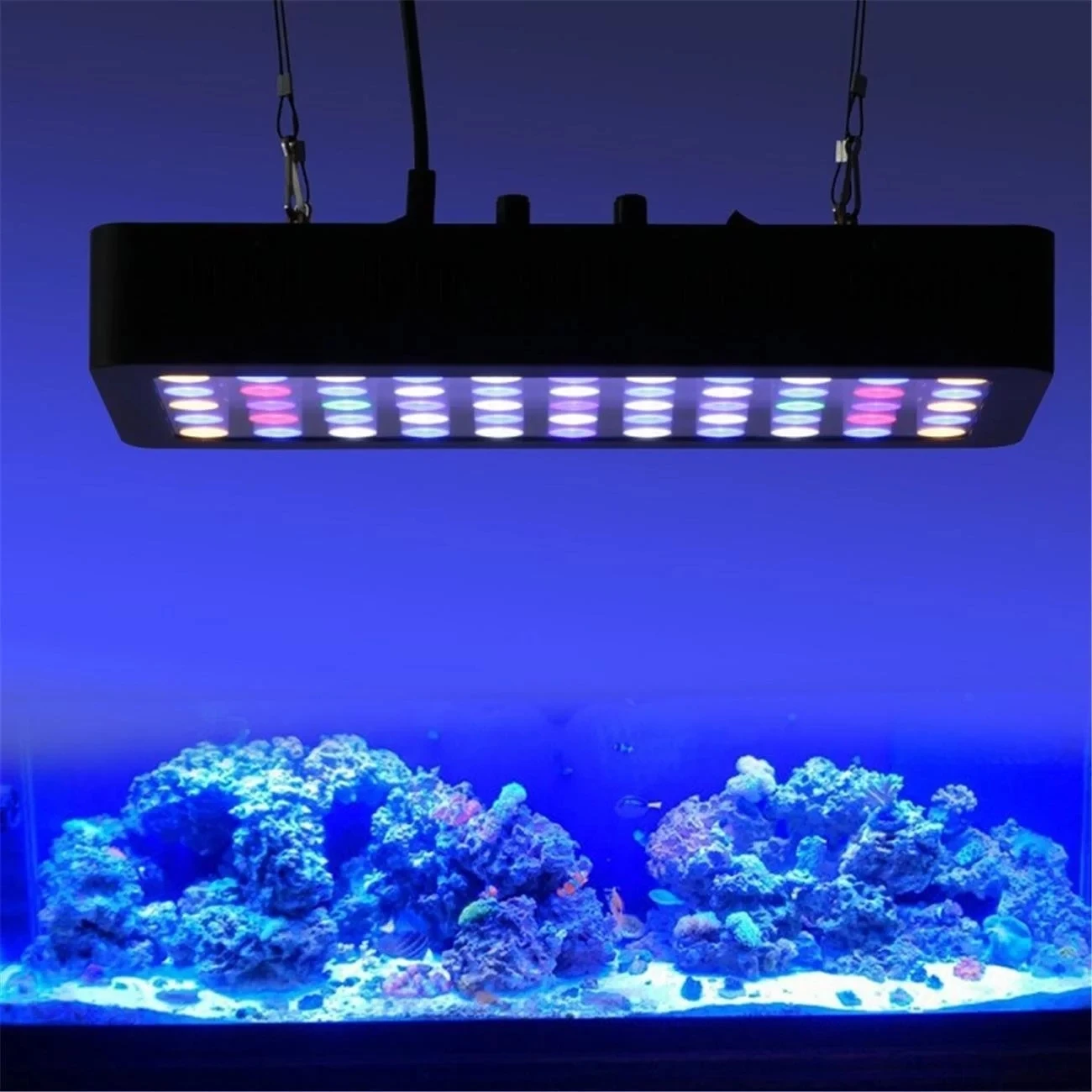 165W Dual Button Control Aquarium Light for Household Water Tank Aquatic Plants and Fish Premium Fish Light Reef LED Light