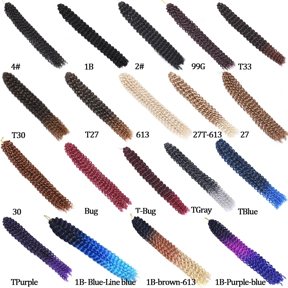Wholesale crochet hair braid crochet hair water wave passion twist wavy braiding hair Synthetic passion twist For Distressed