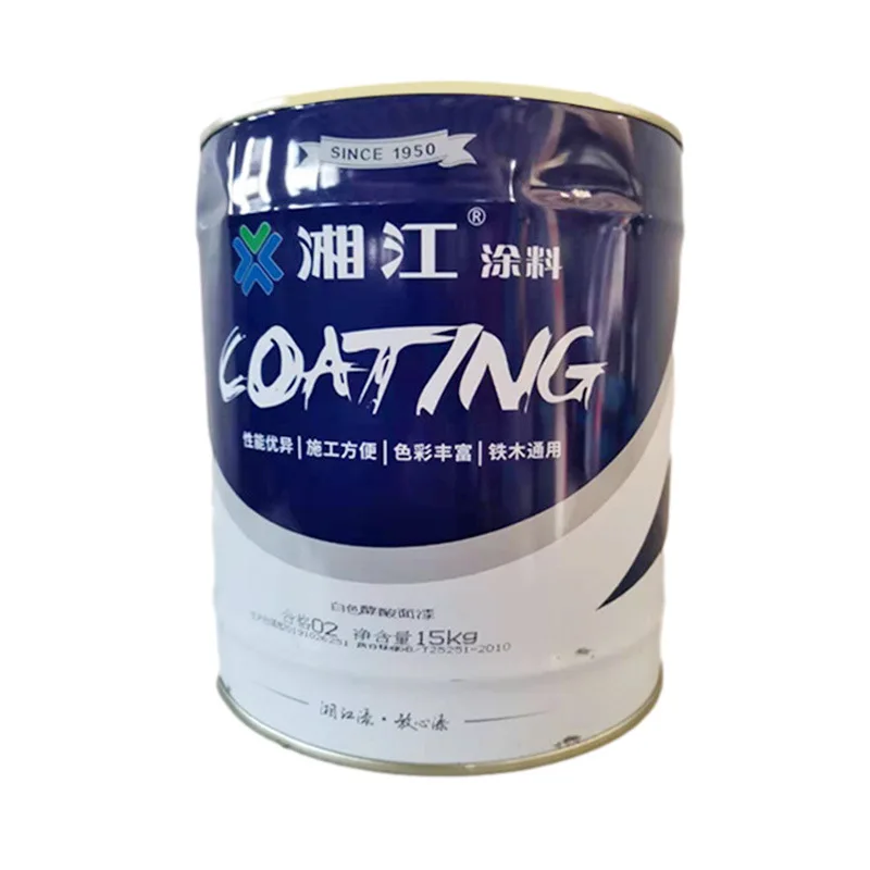 
Alkyd topcoat iron red medium gray silver powder varnish medium yellow China famous brand antirust paint 