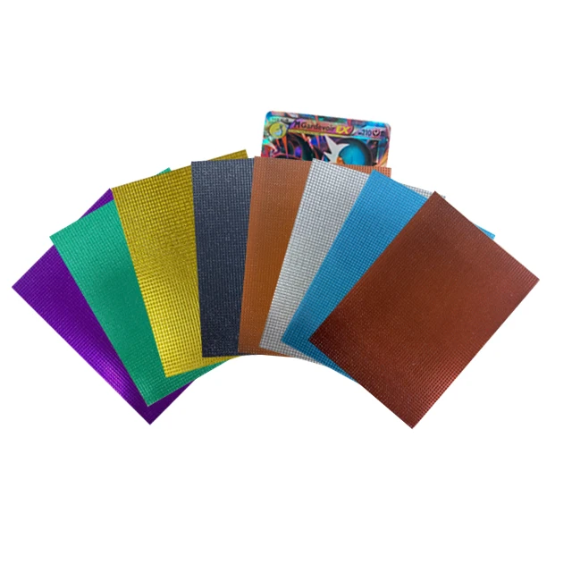 Plastic Protector 100 PCS Packing Clear Hologram Standard Card Sleeves for Yugioh Trading Penny Credit Card