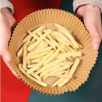 Wholesale Air Fryer Parchment Paper Liner Non-stick Grease proof Disposable Air Fryer Paper