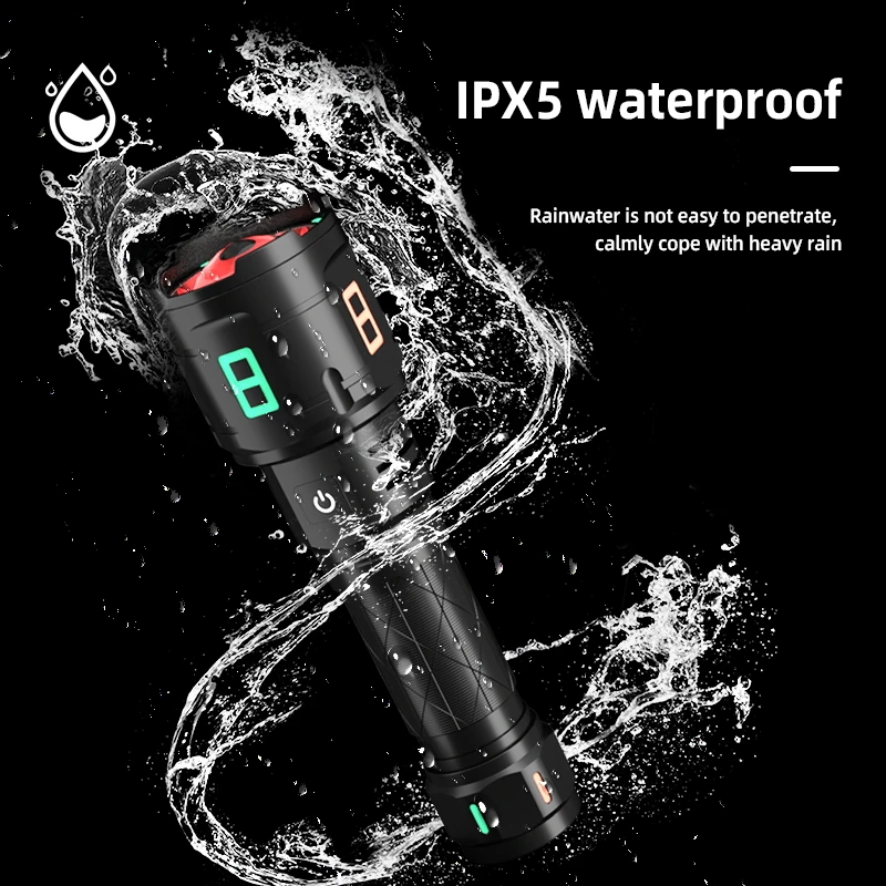 Powerful 30W 2000 lumens Waterproof Camping Outdoor Torch Flash Light Rechargeable LED Tactical Flashlights