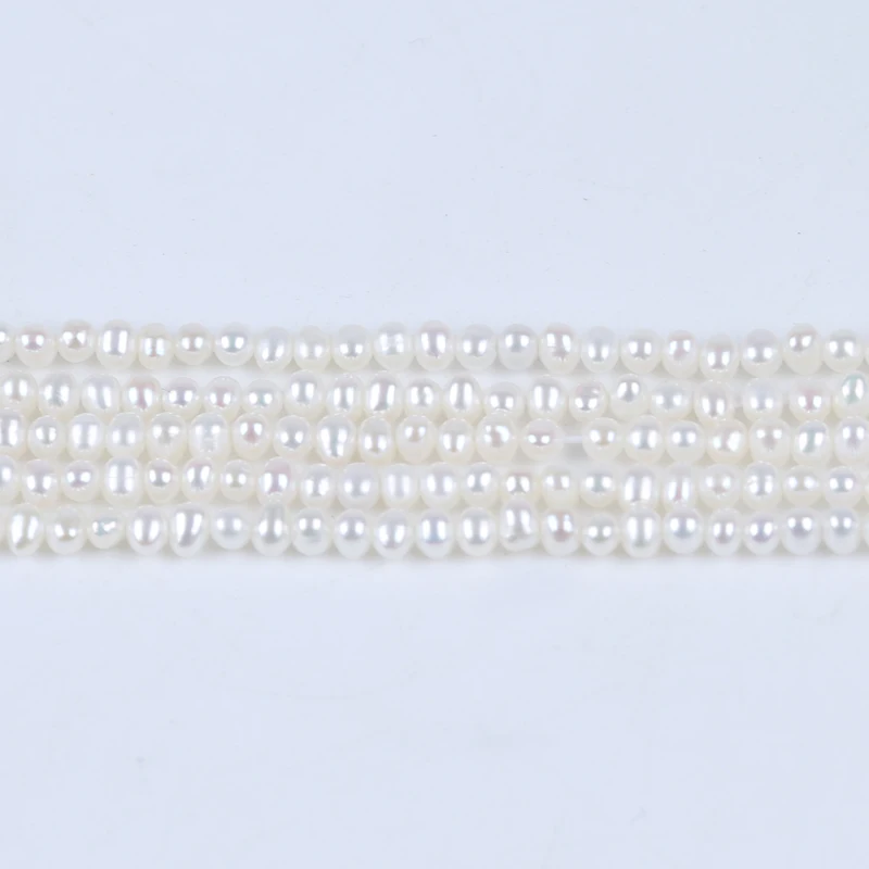 Wholesale AAA natural freshwater pearl beads diy semi-finished beaded potato beads center hole jewelry accessories