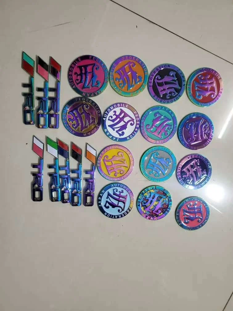 2021 New style hot selling neo Nautical jaf jaff metal sticker emblem badge customized aluminium emblem