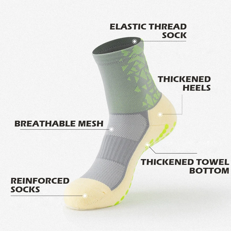 Chinese british adult 100% cotton ankle sweat-absorbing anti slip football sock hemp custom jacquard socks