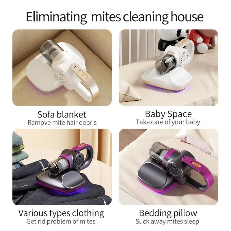 Powerful Deep Cleaning Machine Handheld UV Lamp Mattress Vacuum Cleaner Dust Mite Sensor Bed Mattresses Household