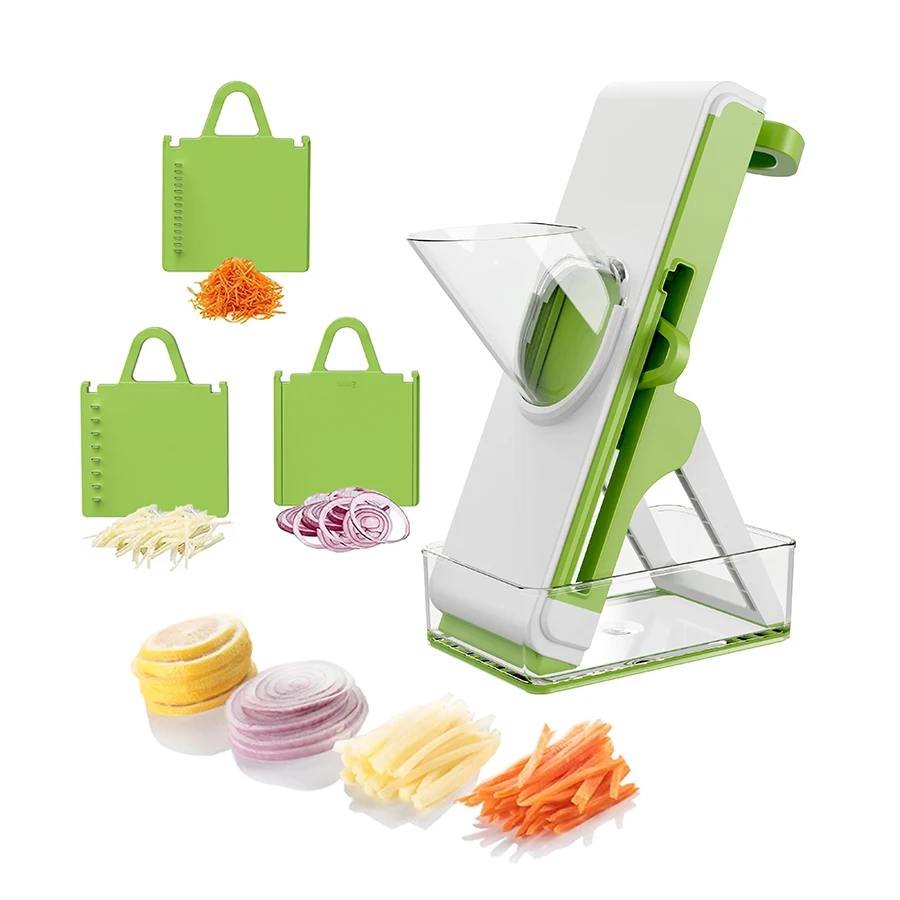 Professional Adjustable Mandoline Slicer Grater Stainless Steel Blades High Vegetable Cutter Onion Chopper Food Processor