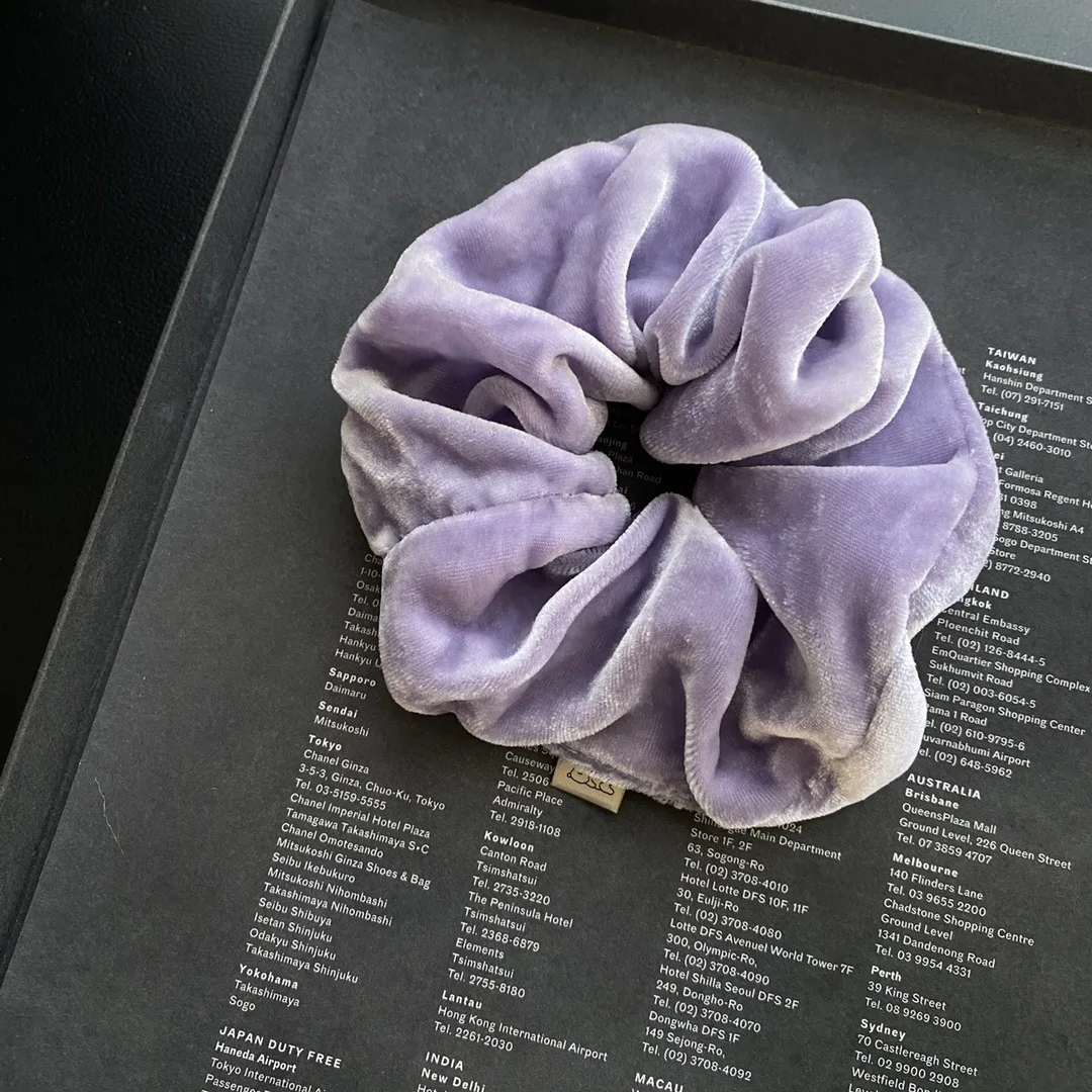 oversized silk velvet scrunchies ponytail hair silk velvet scrunchie