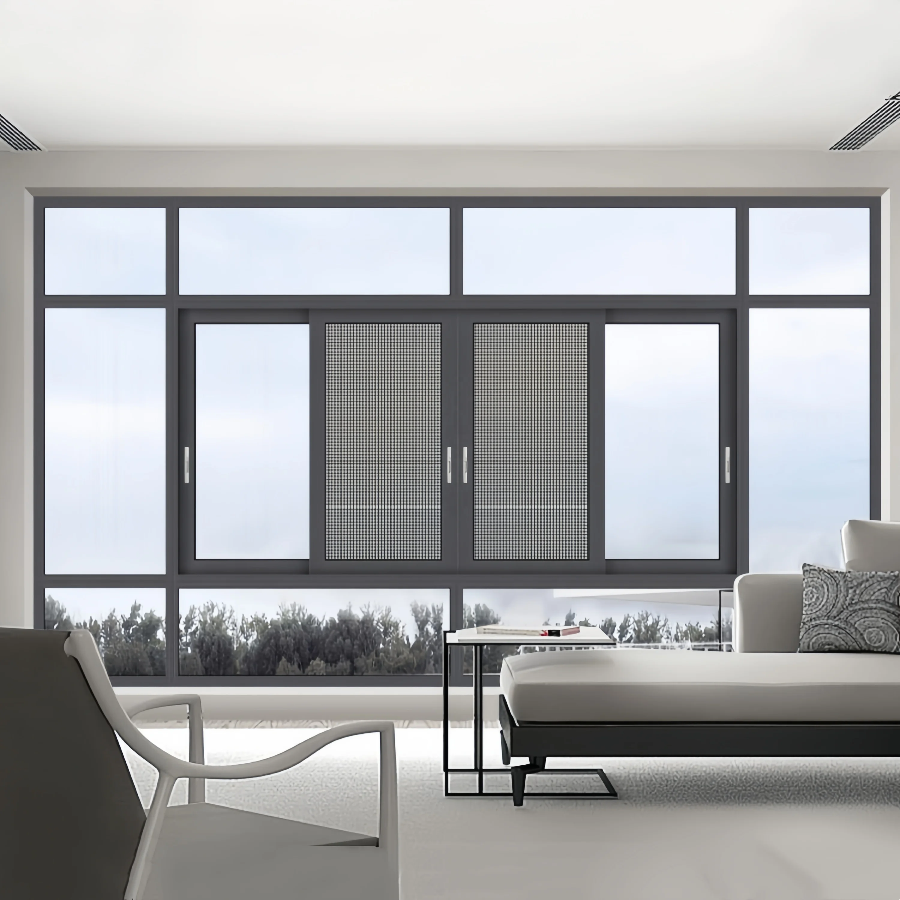 customized Cheap Price Profile Glass Sliding Windows Latest Designs Aluminum Alloy Frame Horizontal Sliding Window for sale