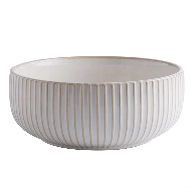 Chinese Factory Sales Scandinavian Kitchen Ware plates Bowls Porcelain Embossed White Tables Ware Sets