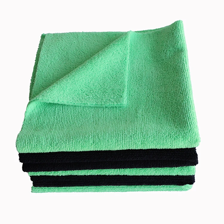 Ultrasonic cut edges microfibre towel cleaning cloth edgeless microfiber towel cloth for cleansing towel