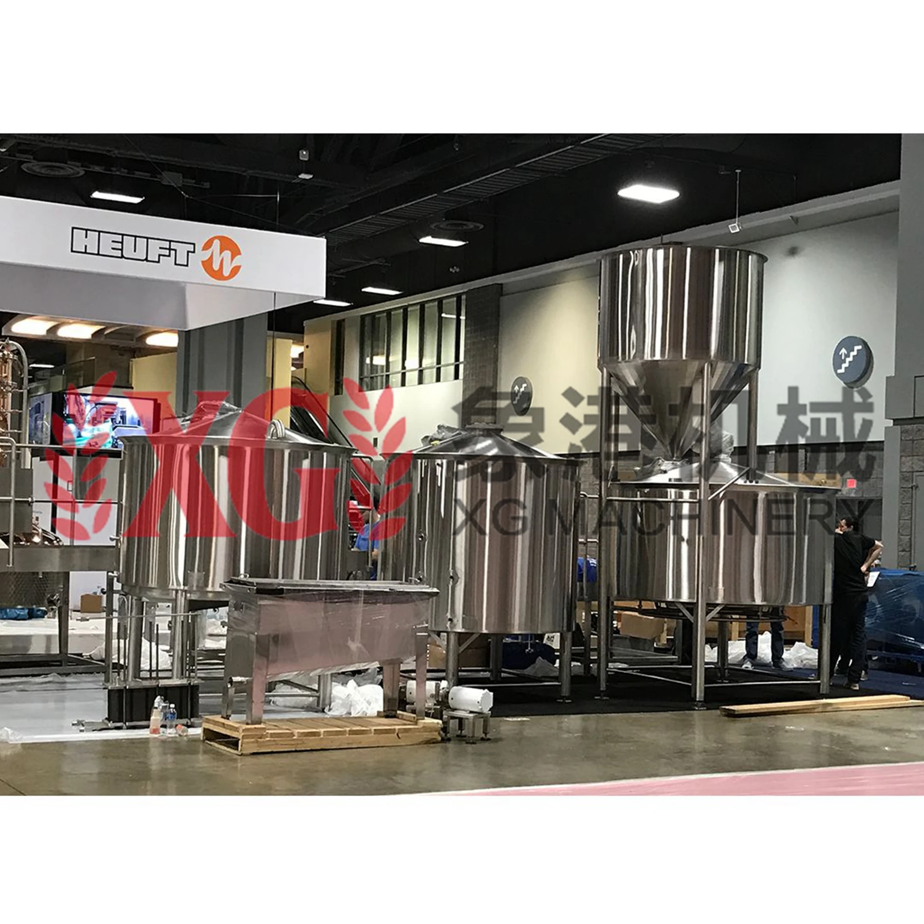 3000liters 25BBL professional micro brewery plans stainless steel steam heated 3-vessel brewhouse automatic brewing machine