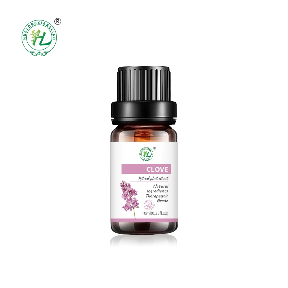 HL organic Indonesian essential oils Bulk Supplier,10mL 100% Pure Natural Clove Bud Oil For Hair, Tooth ache | Therapeutic Grade