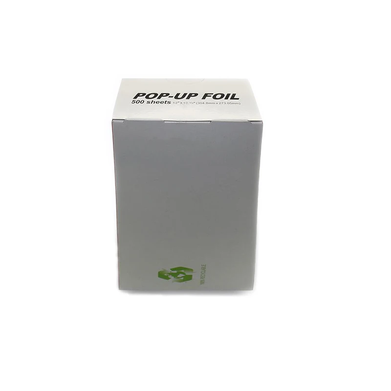 Aluminum Interfiled Foil Pop Up Sheets for Food Wraps for Restaurants Food Service Interfolded Pop-Up Foil Sheets