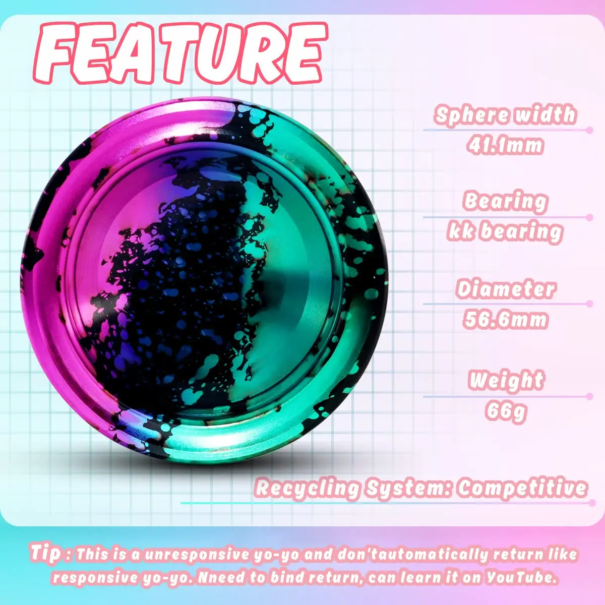 FETESNICE металла йо-йо unresponsible Magic Yoyo Игрушка Бабочка алюминий йо-йо профессионалов йо-йо мяч рождественский подарок