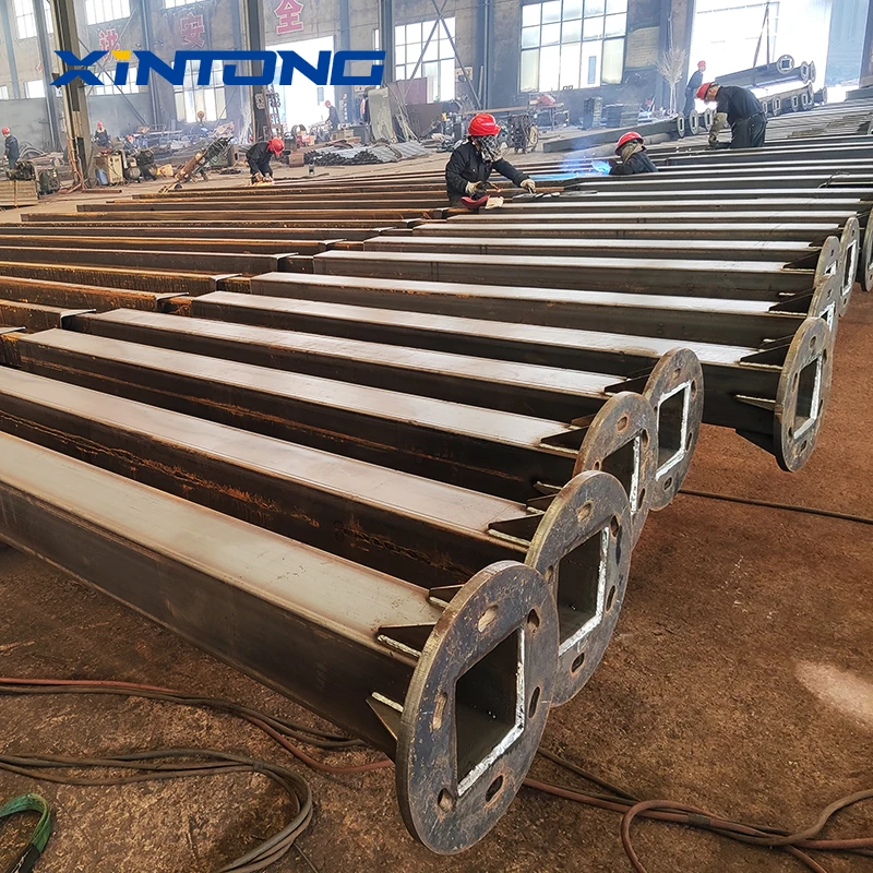Производитель XINTONG оцинкованный двойной одиночный кронштейн 7 м 8 9 10 уличный фонарный столб