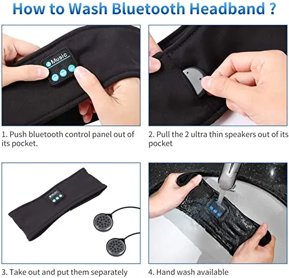 cute headphones for girls  wireless running sports headphone sleep band