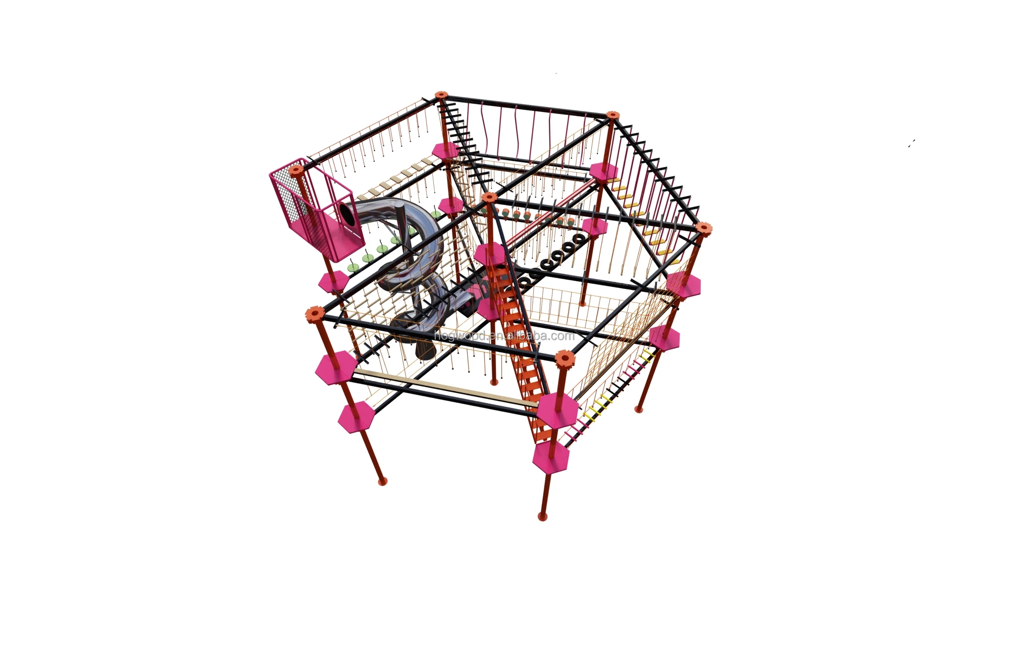 Warrior  Challenge Courses  Kids Model for Indoor Playground Amusement Park Entertainment