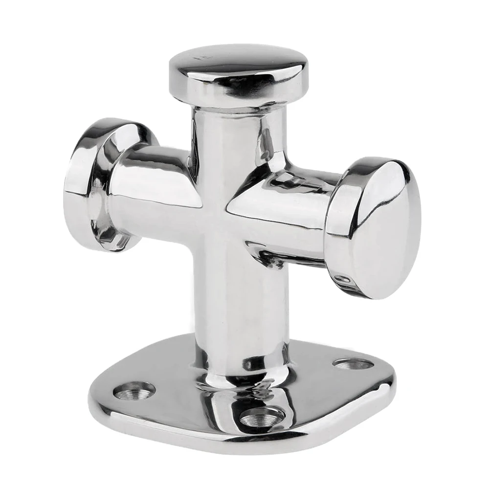 Factory Price AISI316 Stainless Steel Single Polish Mirror Surface Marine Hardware Single Bollard For Boat