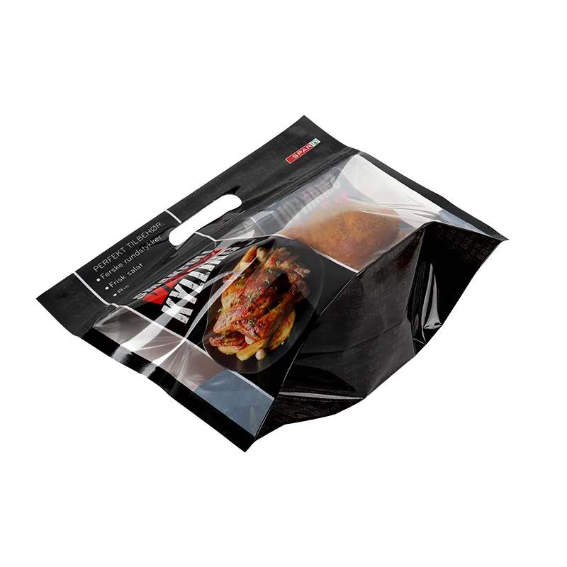 Custom Printed Food Grade Plastic Packaging  Bag Stand Up Ziplock Pouch Pork Beef Food Bags