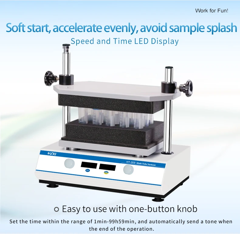 HUXI  Professional Bottle Multi-Tube Vortex Mixer  Manufacturers