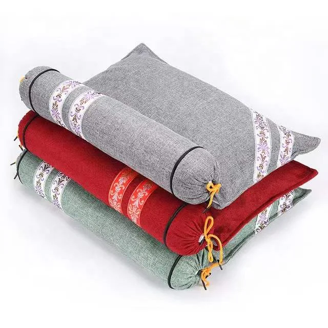 Wormwood cervical pillow conjoined moxibustion pillow  electric heating  inflatable pillow