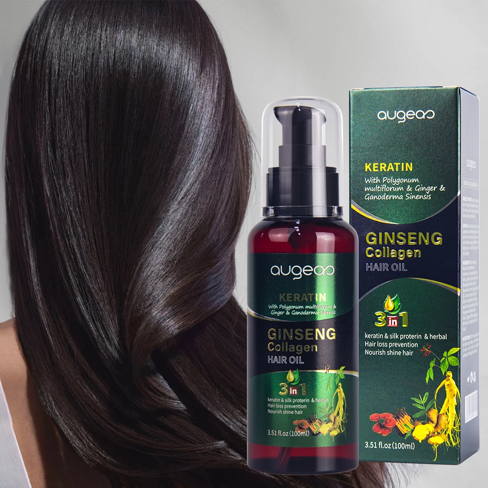 In stock augeas serum ginseng Collagen hair essential oil