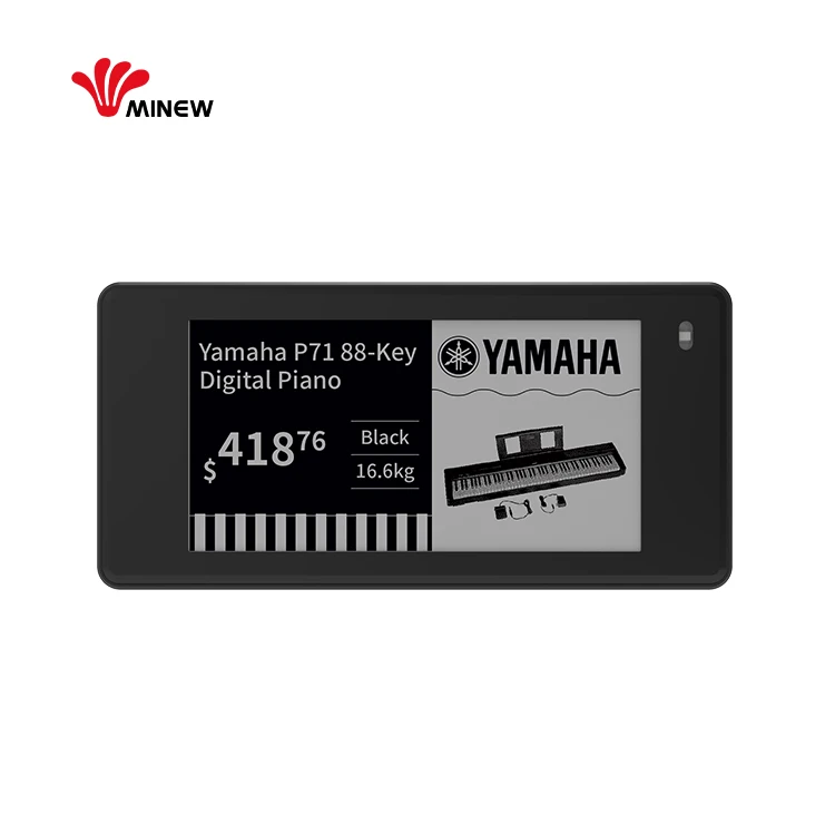 Черная электронная ценовая этикетка IP67 электронные чернила бумага дисплей цифровая бирка Электронная 2 6 дюйма для