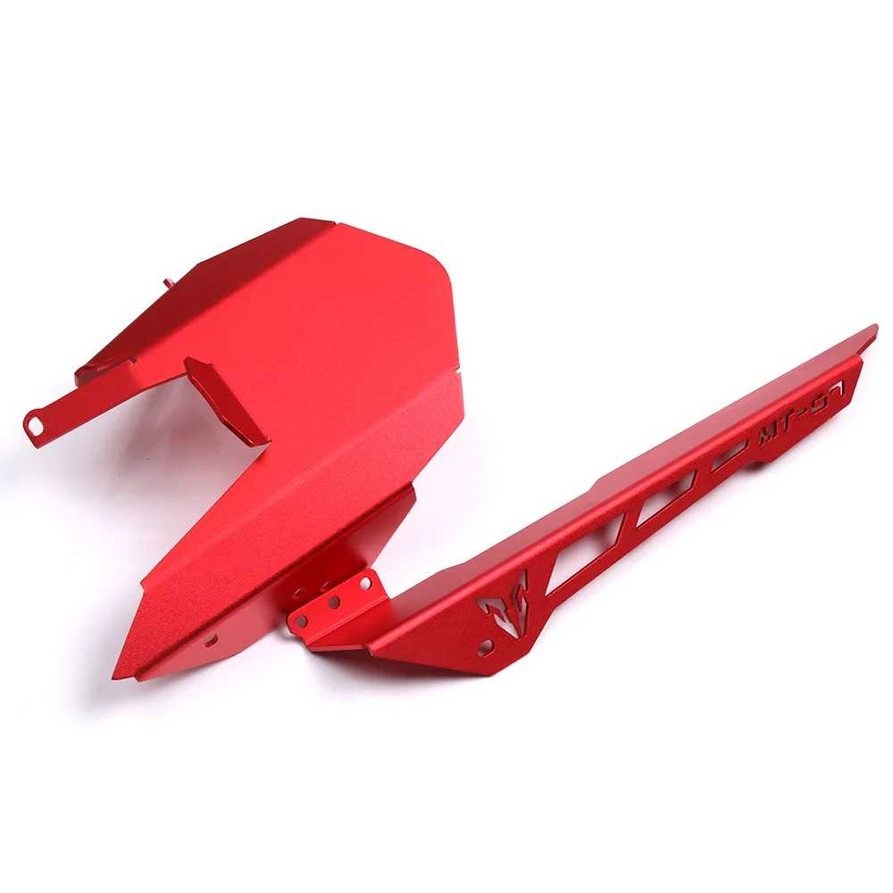 5 Color MT07 Motorcycle Rear Fender Mudguard with Chain Box Case Cover CNC Aluminum Bracket Mudguards for Yamaha MT07