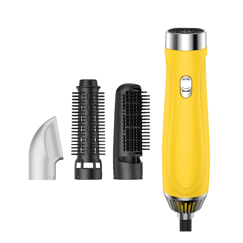 Best Selling 3 In 1 Styling Comb Rotate Hair Curling Iron 360 Degree Rotation Electric Straight Hair Dryer Brush