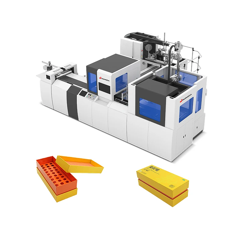 Fully Automatic Rigid Box Making Forming Machine Gift Jewelry Box Making