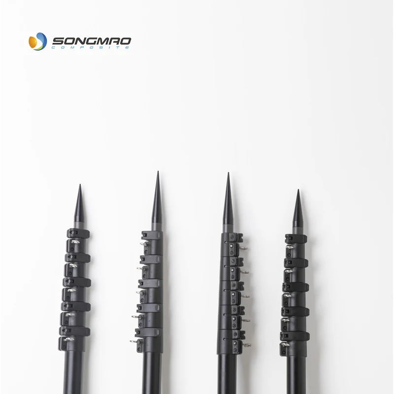 High strength  15ft 20ft 22ft Carbon Fiber Fishing Outriggers Pole ,  fishing rod  Boat Outrigger for fishing