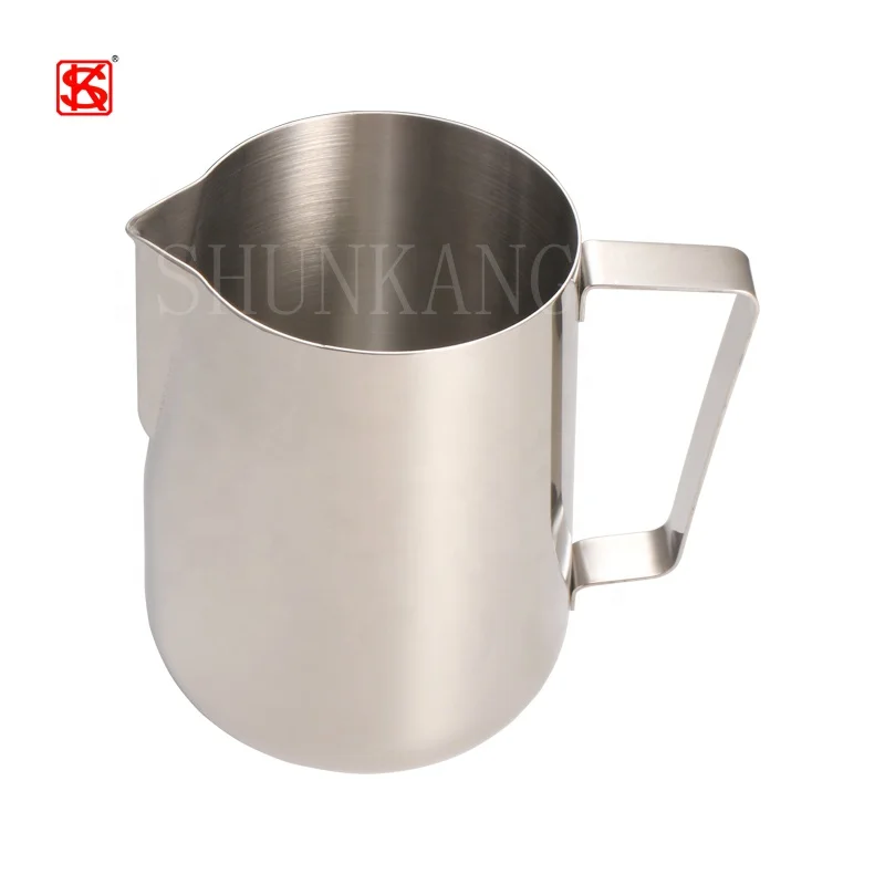 Stainless Steel Pointed Mouth Pitcher Milk Tea Bubble Pot Cup Fancy Milk Frother Hotel Coffee Garland Tool