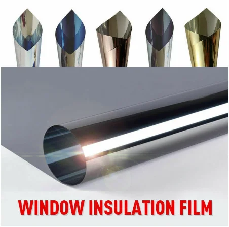 One-way double silver architectural membrane decoration mirror private solar building film